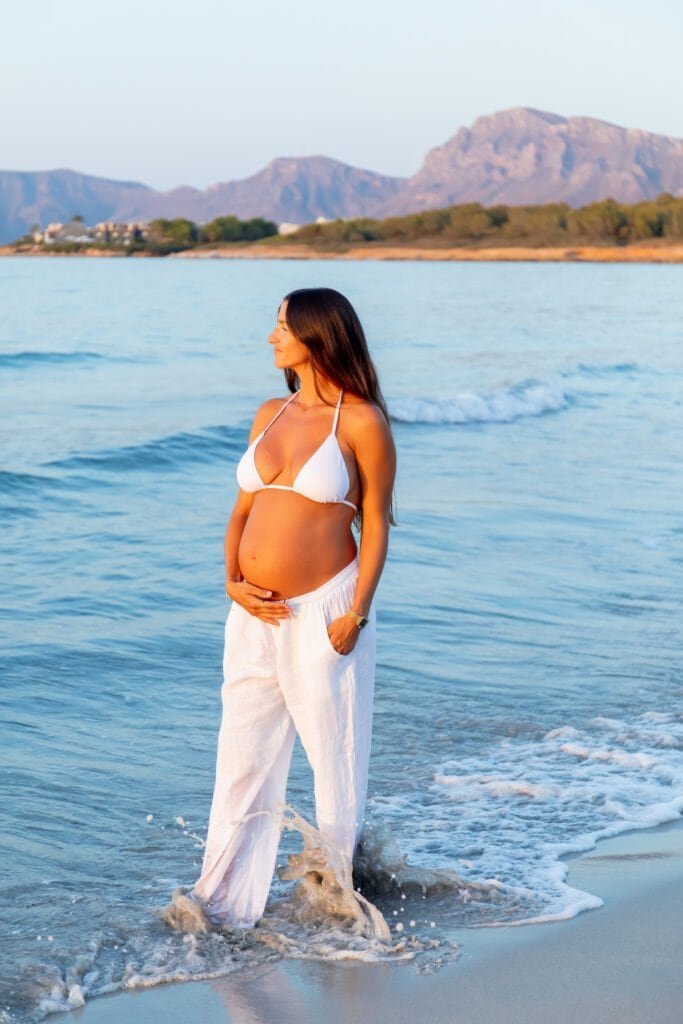 sesion foto gestacion playa